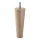 Meubelpoot  conisch 5 bij 5 cm en hoogte 15 cm  van massief hout (M10)