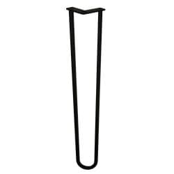 Stalen hairpin zwart hairpin ø 1,6 cm en hoogte 60 cm 