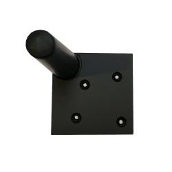 Ronde kegelvormige zwarte meubelpoot 17 cm