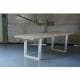 Stalen U tafelpoot wit 70 bij 10 cm en hoogte 72 cm  (4 x 10 cm)