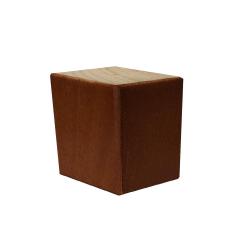 Kleine vierkanten kersen houten meubelpoot 6 cm