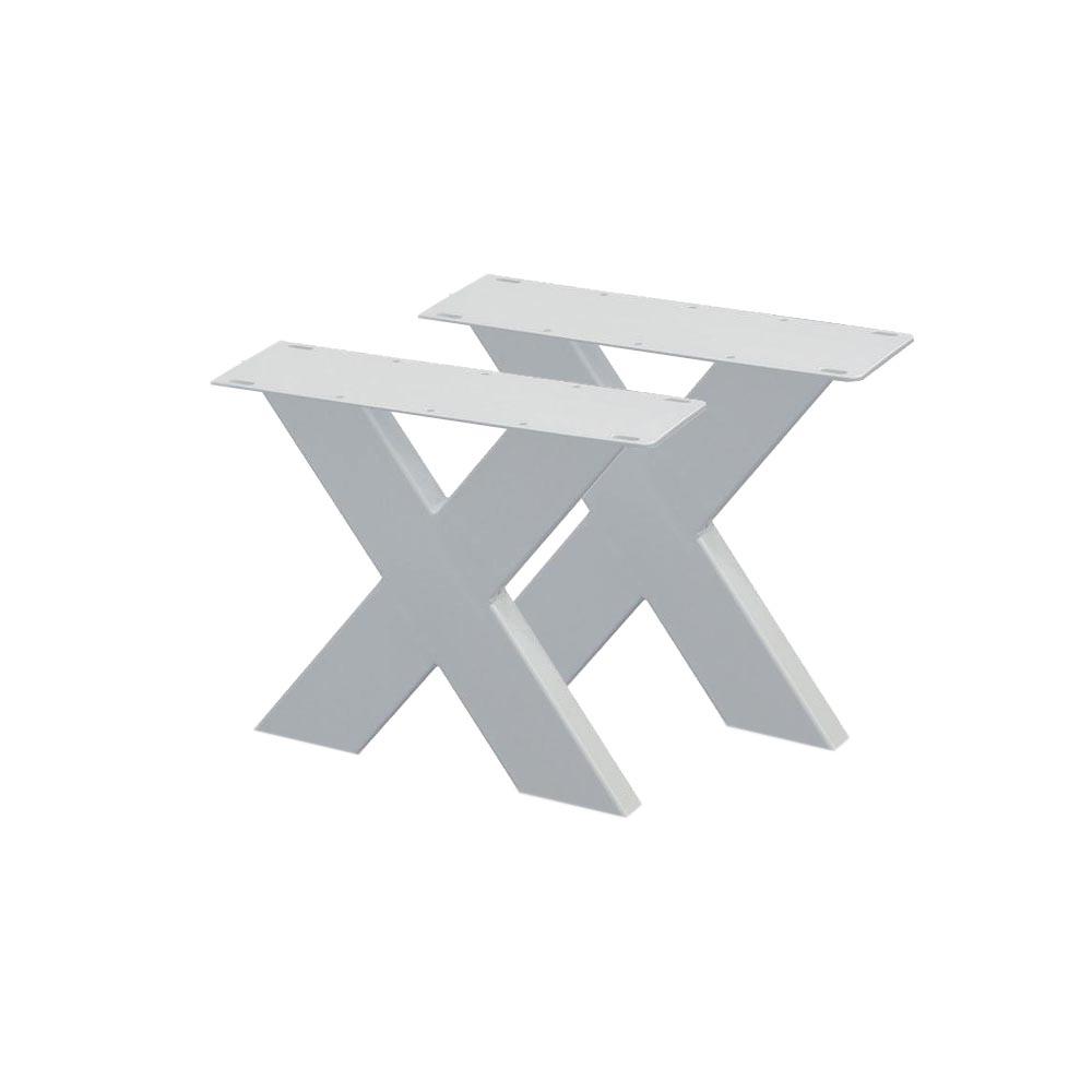 Set witte X tafelpoten 40 cm (koker 10 x 4)
