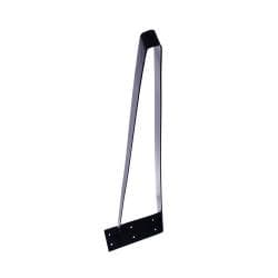 Massief stalen tafelpoot zwart design 15 bij 5 cm en hoogte 71 cm 