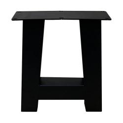 Set zwarte A tafelpoten 43 cm met stelvoeten (koker 8 x 8)