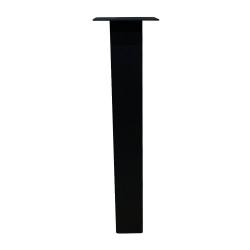 Set 4 zwarte rechte tafelpoten 72 cm (koker 10 x 10 cm)