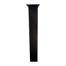 Zwarte U tafelpoot 72 cm (koker 10 x 5)