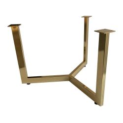 Goudkleurige salontafel onderstel hoogte 37 cm en diameter 59 cm (40 x 20 mm)