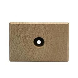 Kleine vierkanten houten meubelpoot 5 cm
