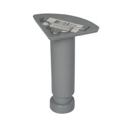 Meubelpoot verstelbaar grijs rond Ø 3,5 cm en hoogte 12 cm van kunststof - 4 stuks Meubelpoot verstelbaar grijs rond Ø 3,5 cm en hoogte 12 cm van kunststof - 4 stuks