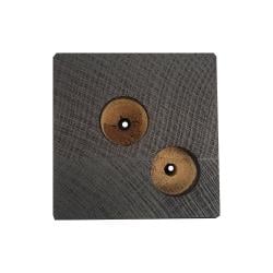 Meubelpoot zwart vierkant 8 x 8 cm - hoogte 6 cm