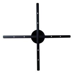 Stalen tafelonderstel zwart kolom 84 bij 84 cm en hoogte 73 cm Stalen tafelonderstel zwart kolom 84 bij 84 cm en hoogte 73 cm