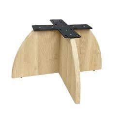 Salon onderstel eiken hout 70 bij 70 cm en hoogte 36,5cm