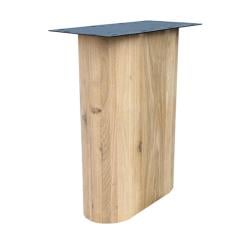 Wang eiken hout 50 bij 21 cm en hoogte 73,5cm - 2 stuks